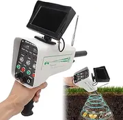Professional Metal Scanner Detector, Metal Detector, High Accuracy Gold Silver Copper Finder with Display, 30M Depth and 1000M Range, for Copper, Silver, Gold, Diamond Gem Positioning