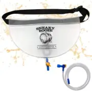 hidden flask pouch for men and women: portable 32oz undetectable alcohol bag....