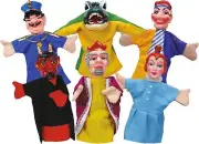 Simba 104586784 "Punch and Judy Hand Puppet Set (6-Piece)