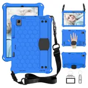 Hive SamSung Tablet Case For Sansung S6 10.5 (2019)/ S5E(2019)/Tab A7 (2020) Durable Stand Cover With Shoulder Strap-BlueBlack
