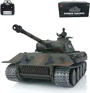 Wheelfun Henglong 1/16 7.0 Upgraded Metal German Panther V RTR RC Tank 3819 360° Turret Hobby Grade Model