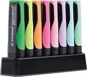 STABILO GREEN BOSS Pastel - Desk Set of 8 - Assorted Colours