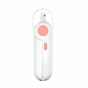 Pet Nail Clipper Cats And Dogs Beauty Scissors Led Light Anti-blood Position Manicure Sharpener Pink