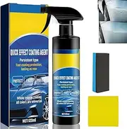 Quick Effect Coating Agent for Car, Highly Efficient Ceramic Coating Spray, Car Scratch Wax Polish Spray Waterless Wash, Multi-Purpose Oil Film Emulsion Glass Cleaner (1PCS)