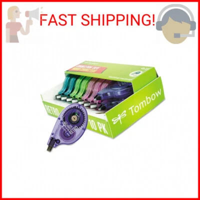 Tombow 68723 MONO Original Correction Tape, Asst RetroColor Applicators, 1/6-Inc