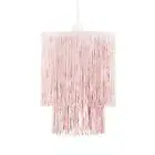 Ceiling Light Shade Pink Tassel Easy Fit Bedroom Lampshade Pendant LED Bulb