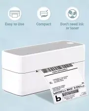 Logistics Thermal Label printer PM-241-BT Bluetooth Connectivity White-silver