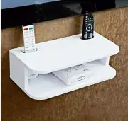 Extreme Wood Set Top Box Stand Wall Mount Setup Box Holder Wall Shelf Wooden