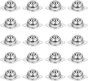 TEHAUX 20pcs Roller Ball Transfer Bearings Universal Rotation Caster Smooth& Silent Moving Roller Bearing Steel Round Ball Transfer Unit for Transmission