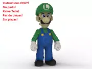 LEGO Luigi statue building instruction - Super Mario INSTRUCTIONS ONLY NO BRICKS
