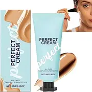 All-Over Complexion Perfector, Waterproof and Sweat Resistant Makeup Holding Concealer, Lightweight Coverage & Instant Glow,Long-Lasting Cc Cream Foundation (1 PCS, 1 IN)
