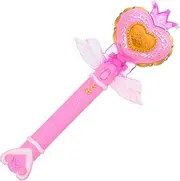 Heart Shaped Light Up Fairy Wand with Sound Effects for Parties and Performances Adorable Glow Wand for Fun and Entertainment