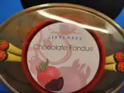 Chocolate Fondue Set Burner - Pot with 4 Forks 361