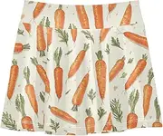 [FRODOTGV] Retro Carrot Girls Athletic Skirts with Built-in Shorts Running Skirt for Girl Cheerleading Skirts