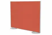 Freestanding Office Partition Screen Fabric White Frame [1200H x 1200W]
