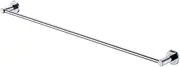 Towel Rail Single Round Chrome Wall Towel Rack Mounted Stainless Steel, Hand Towel Holder for Bathroom, Includes Wall Mounting Hardware
