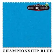 7' Championship Invitational Teflon Billiard Pool Table Cloth -Championship Blue