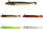 50 or 45-Pack Bionic Loach Soft Baits Floating T-Tail Lures Slow-Sink Freshwater Fake Bait for Mandarin Fish & Perch Soft Plastic Baits