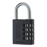 Abus 144/40 Black Combination Padlock. Combo Padlocks (14440BLKC) -FREE POSTAGE