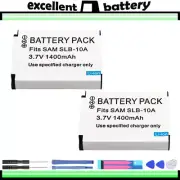 2x SLB-10A battery for Samsung camera WB710 WB750 WB800F WB850 WB850F WB855F