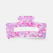 Purple Rectangle Claw Hair Clip