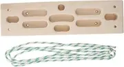 koolsoo Rock Climbing Hanging Board Hand Grip Strengthener Bouldering Gifts Rock Climbing Gifts for Climbing Wooden Hanging Board