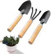 Auzly 3-Piece Premium Bonsai Pruning Tools Set | Heavy Duty Gardening Hand Tools | Ideal Plant Trimming Kit for Potted Plants | Ergonomic Gardening Gifts for Women