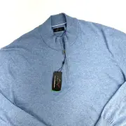 Greg Norman Golf 1/4 Zip Long Sleeve ThermoLite Shirt Mens 3XL Blue NWT $98