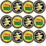 12 Pcs Dumpster Fire Challenge Coin Funny Desk Accessories Hilarious Coworker Go Away Token Hilarious Medallion Inspirational Office Gifts Staff Appreciation Gifts for Men Women