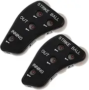Mikinona 2Pcs Baseball Clicker Score Counter Durable Umpire Indicator for Baseball Softball Handheld Sports Tool Lightweight Portable Baseball Equipment