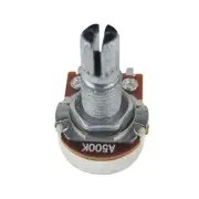 FLEOR 100PCS A250K Guitar Small Audio Potentiometers Pots Long Split Shaft