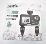 Rainpoint Sprinkler Timer 2 Outlet For Garden Hose Programmable Drip Irrigation
