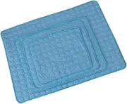 CLISPEED Pet Summer Cooling Mat Blue Dog Bed for Home Travel for Preventing Overheating Pets for Crates Kennels and Cars