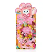 NEW JILZARAH Premium Handmade Clay Beads LOVE MY CAT 18mm Wrist Keychain