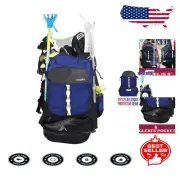 Organized Lacrosse Gear Bag - XL Backpack with Stick Holders & Adjustable Straps