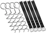 DECORNIJIA 1Set Professional Dog Anchors Set Heavy Duty Spiral Stakes for Tent and Outdoor Use Portable Ground Anchors for Trampolines Swing and Canopy Activities
