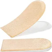 PrettSole 5mm to10mm Heel Lifts(2 Layers), Height Increase Insoles for Leg Length Discrepancy - Large Shoe Lifts for Men, Shoe Inserts Comfort Half Foot Pads for Heel Pain - 1 Pair