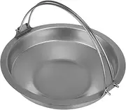 iplusmile Sleek Stainless Steel Sukiyaki Pot Cooking Pots Hotpot Wok Outdoor Picnic Family Size
