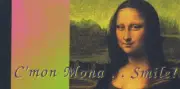 Mona Lisa - C'mon Mona Smile! Small 4" by 2" inch MOTION FLIP Book New
