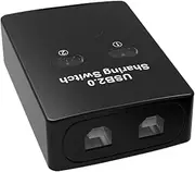 Printer Switcher 2 Port Switcher,2-Port KVM Switches USB Sharer - Convenient and Practical KVM Switches USB Printer Sharing Equipment for Printer