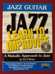 LEARN TO IMPROVISE JAZZ GUITAR MUSIC BOOK W/CD - BRAND NEW