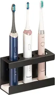 Electric Toothbrush Holder Made of Aluminum Alloy No Drilling Needed for Toothbrush Mounting 3 Hole