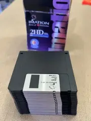Qty 16 disks - Imation 3.5" Floppy Disks IBM Formatted 1.44MB 2HD - Opened Box