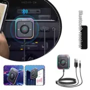 Bluetooth 5.3 AUX Car Adapter Dual Mics Noise Cancellation ων T1T2 :✨ F9E3 A3Z7