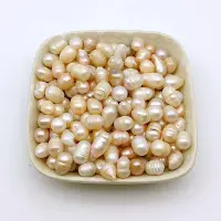 在飛比找Yahoo!奇摩拍賣優惠-珍珠散裝淡水人工養殖珍珠碎石材料佛教七寶之一修曼扎寶石