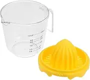 Compact Citrus Juicer Extractor Portable Handheld Lemon Squeezer with Measuring Cup for Effortless Juice Extraction From Oranges Lemons Limes and Grapefruit