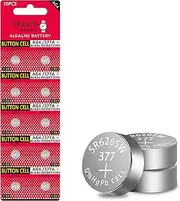 10 Pcs AG4 LR626 Alkaline Button Battery L626 LR626 LR66 SR626 377 SR626SW Batteries Coin Cells for Watches Calculators Toys