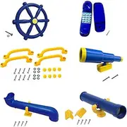 harayaa Playground Equipment Swing Playground Accessories Outdoor Games Toys Outdoor Playset Swingset Attachments for Backyard Swingset Play House, 9pcs