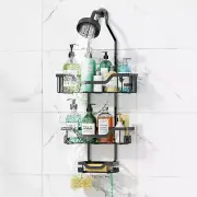 Shower Head Caddy Hanging, Bathroom Hanging Organizer, 3-Tier Shower Caddy Ove S