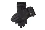 DENTS Mens Wool Blend Lined Touchscreen Leather Gloves Henley - Brown